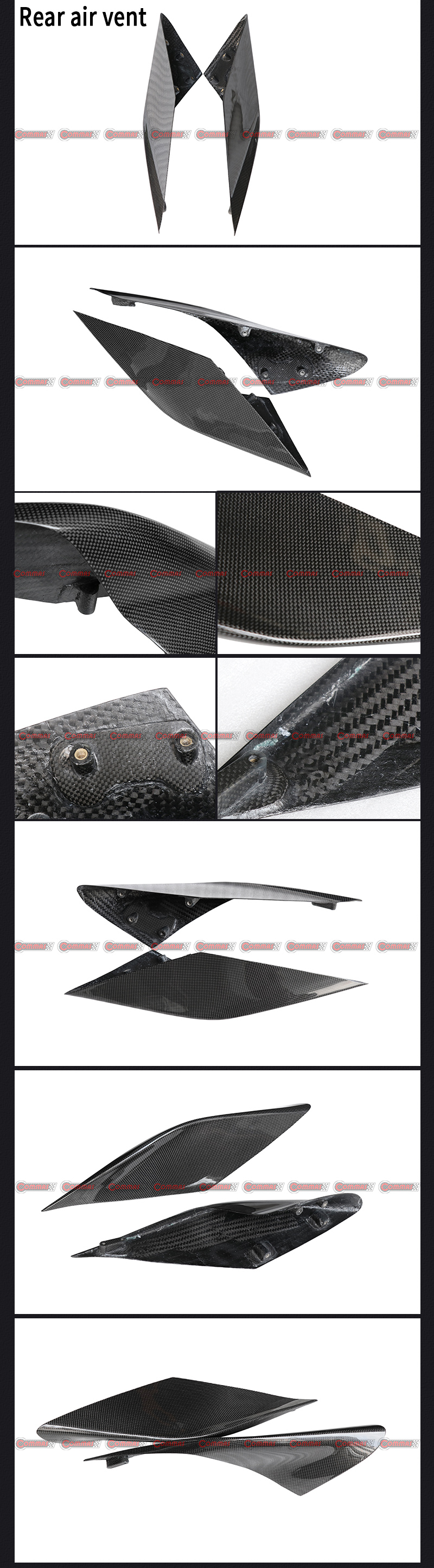 ช่องแอร์ด้านหลังสำหรับ Ferrari F8