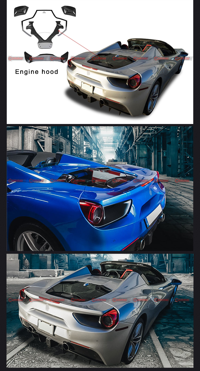 ฝาครอบเครื่องยนต์เฟอร์รารี 488 คาพริสโต