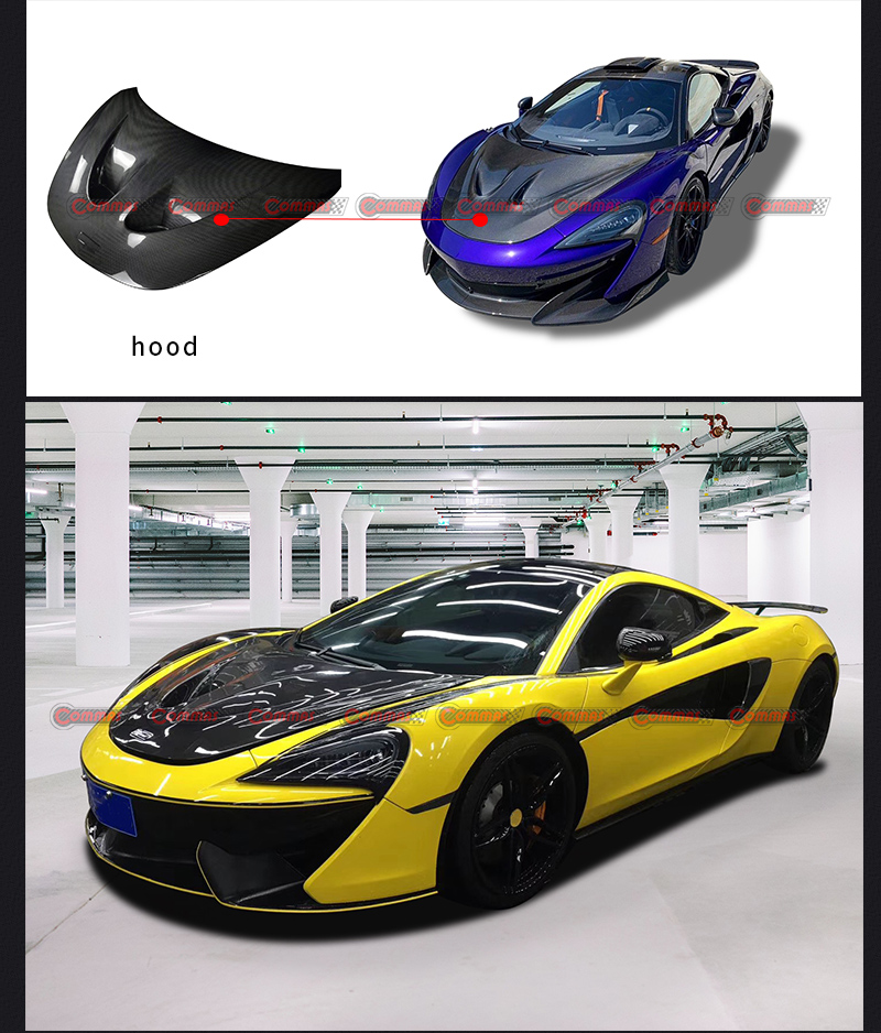 ฝาครอบเครื่องยนต์ mclaren 540c สไตล์ p1