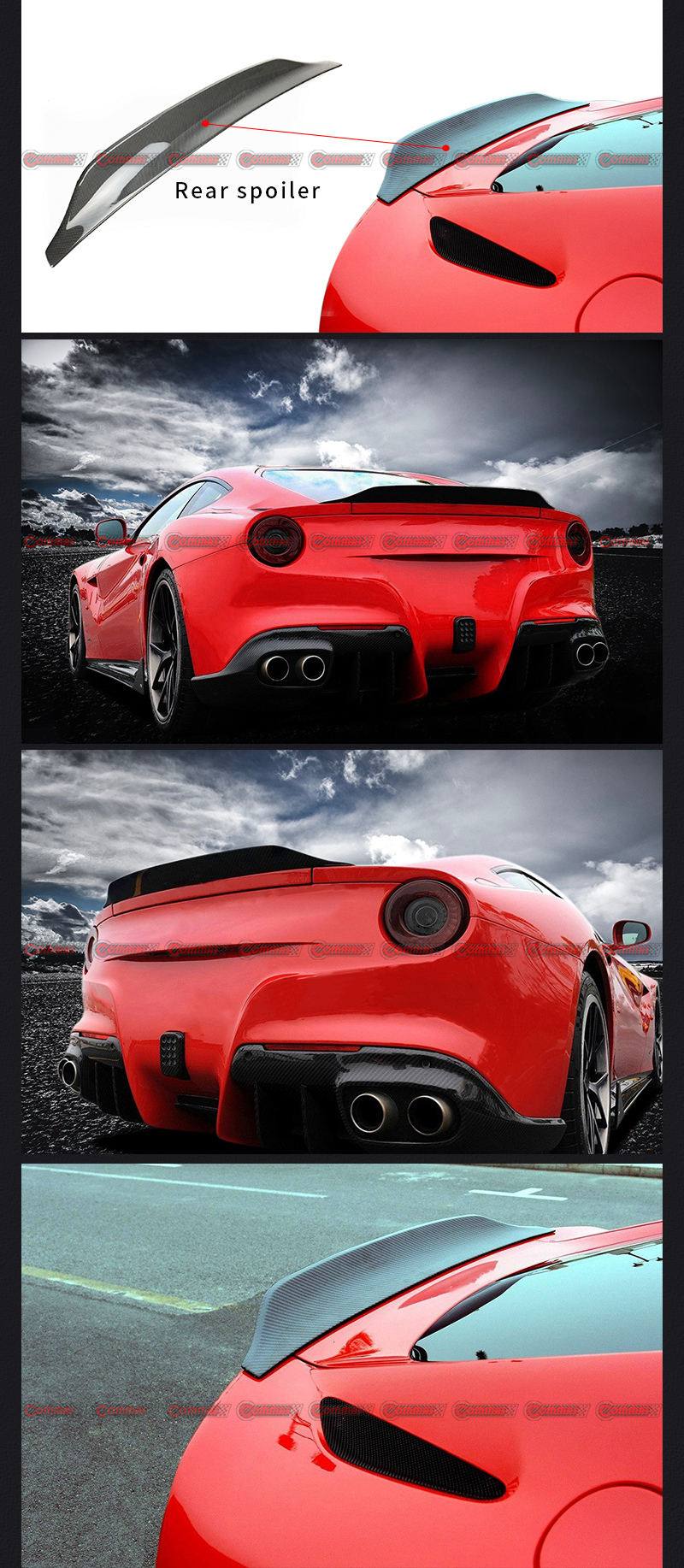  ปีกสปอยเลอร์หลัง Ferrari F12