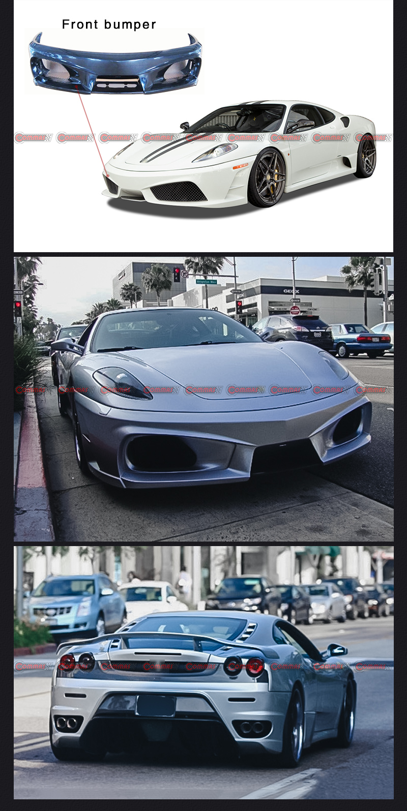 กันชนหน้าม่าน F430