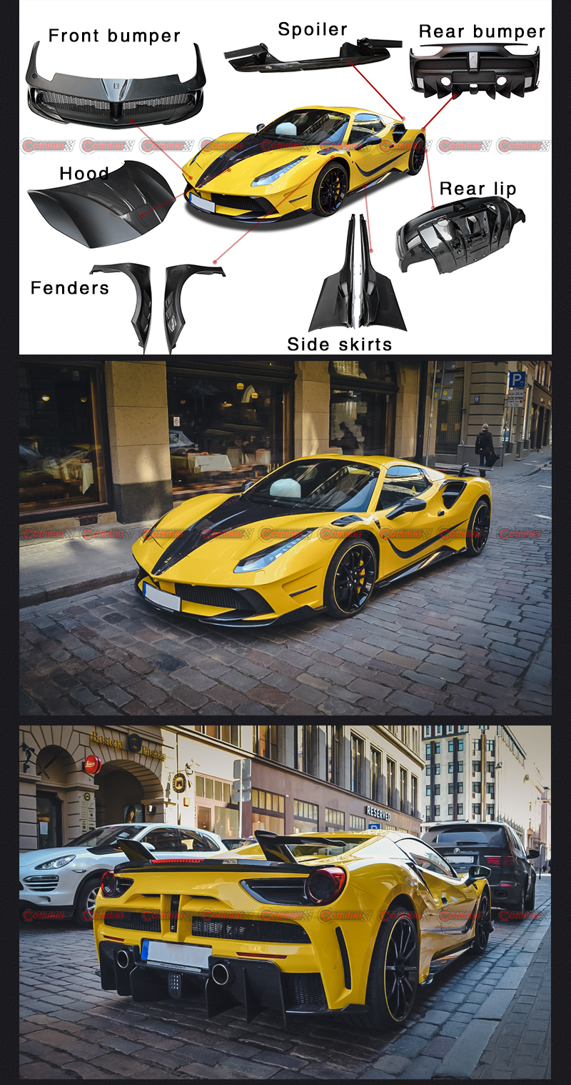 ชุดแต่งเฟอร์รารี 488 gtb mansory