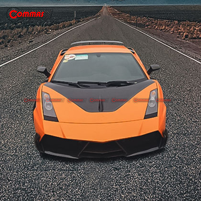 CSS กันชนหน้าสไตล์ Carbon สำหรับ Lambroghini Gallardo LP550 LP560 LP570