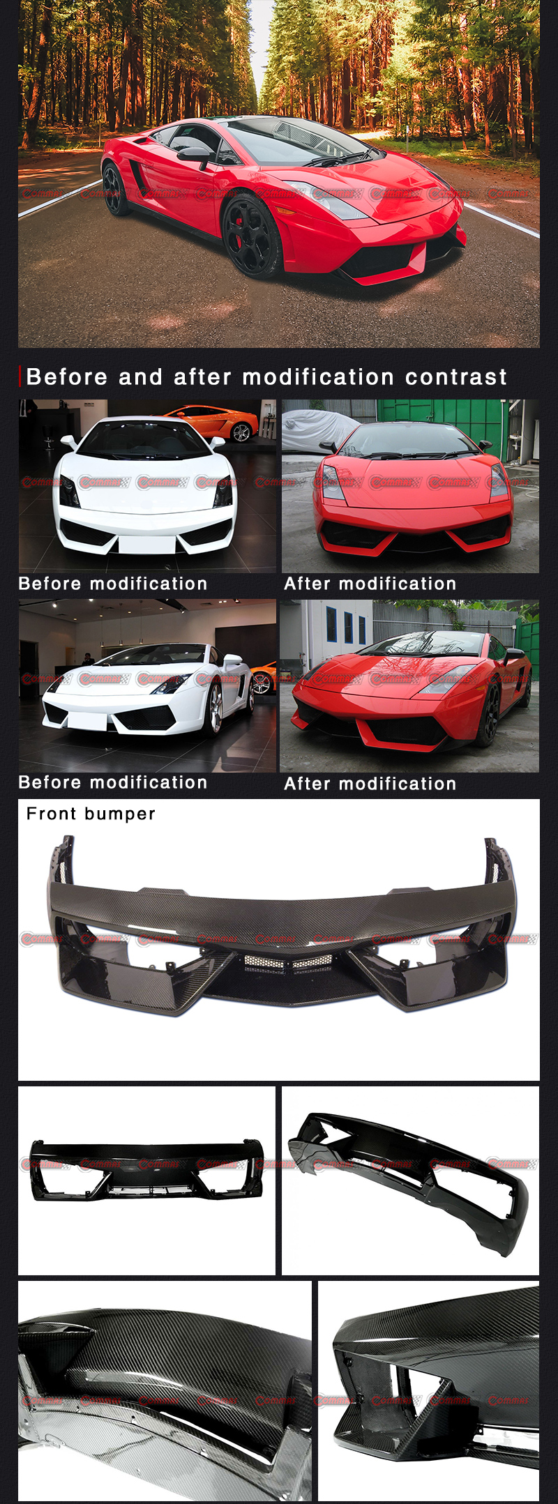 OEM กันชนหน้า lambroghini gallardo