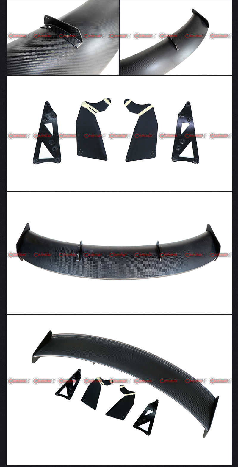 สปอยเลอร์หลัง McLaren 540c สไตล์ GT4