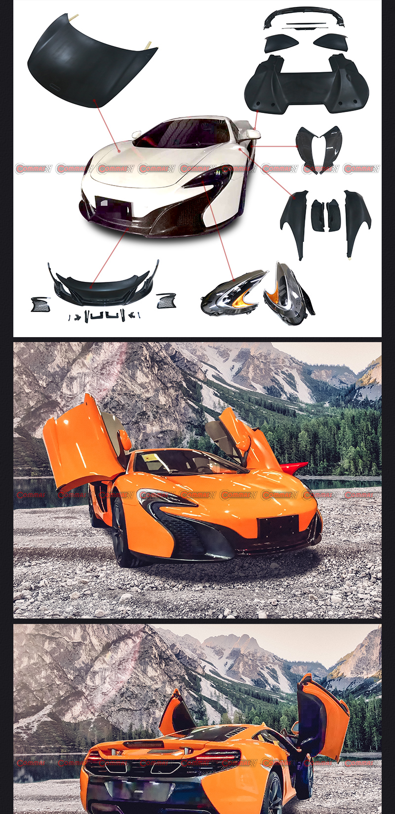 แม็คลาเรน เอ็มพี 4 อัพเกรด ชุดแต่ง 650s