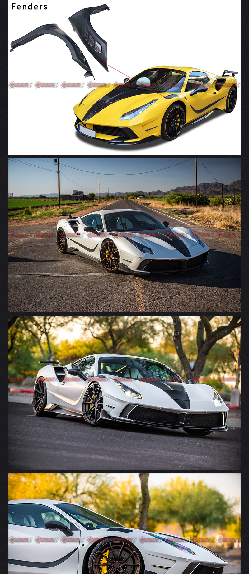 บังโคลนเฟอร์รารี 488 แมนโซรี่