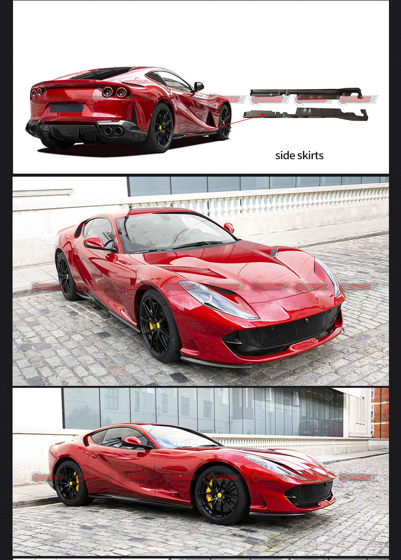 สเกิร์ตข้างสำหรับ Ferrari 812