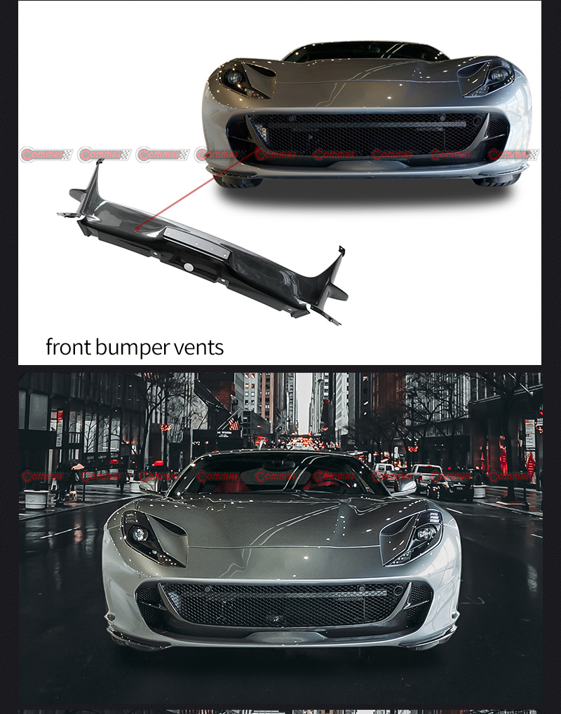 ช่องลมกันชนหน้าสำหรับ Ferrari 812