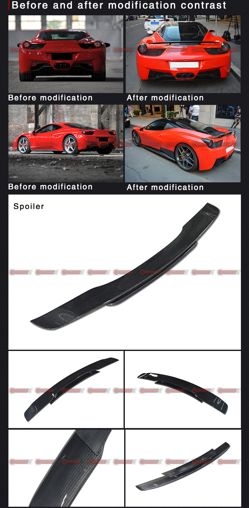 สปอยเลอร์หลังเฟอร์รารี 458 โนวิเทค