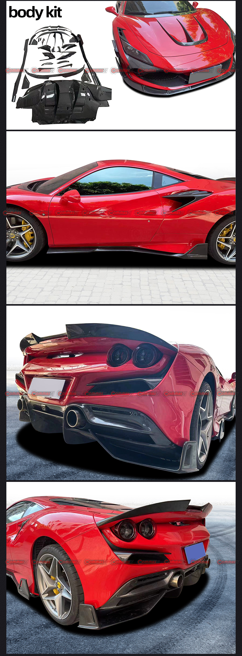 ชุดแต่งรอบคันสำหรับ Ferrari F8