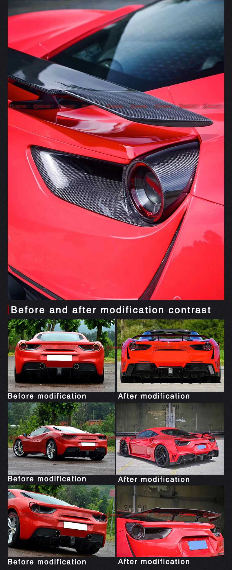 เฟอร์รารี 488 โนวิเทค รอส ปีกหลัง