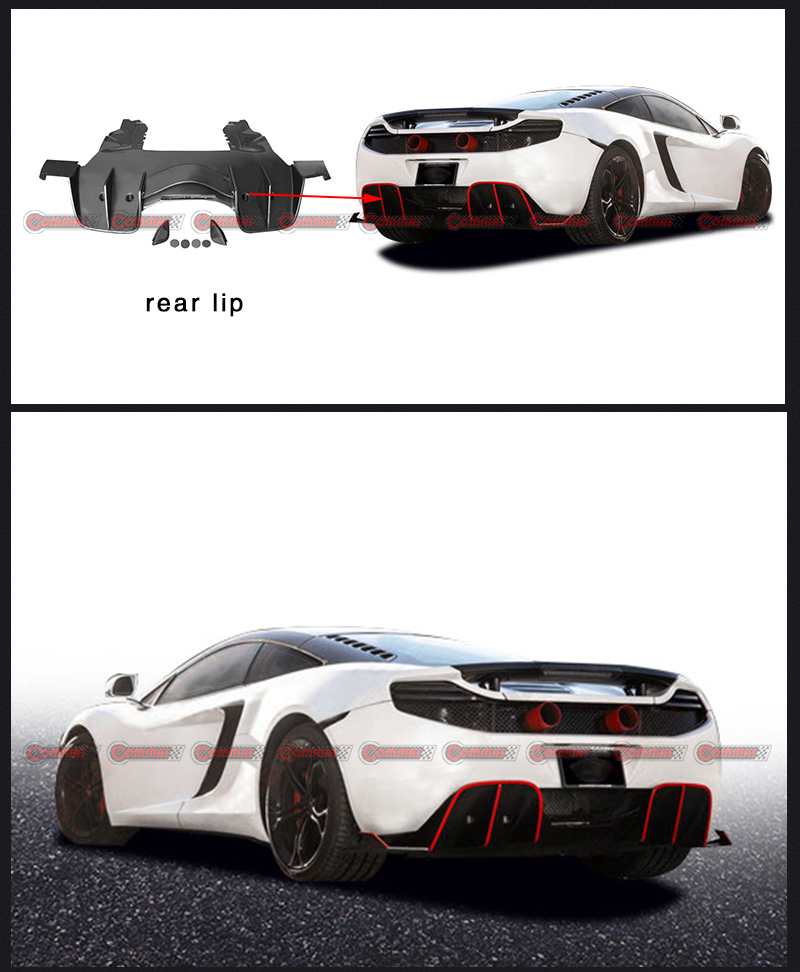 ลิ้นหลัง mclaren mp4 12c สีดำ