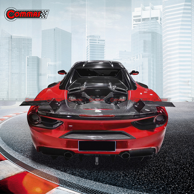 ปีกสปอยเลอร์หลังคาร์บอนไฟเบอร์สไตล์ Mansory สำหรับ Ferrari 488