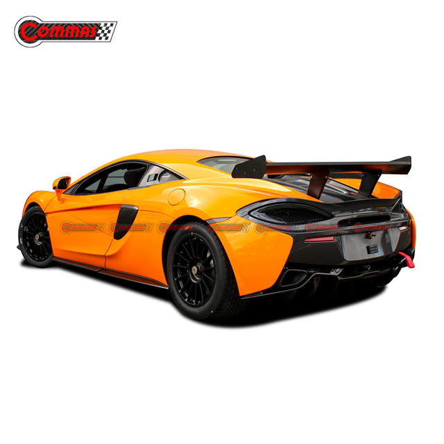 GT4 สไตล์คาร์บอนไฟเบอร์สปอยเลอร์ด้านหลังสำหรับ Mclaren 540C 570S