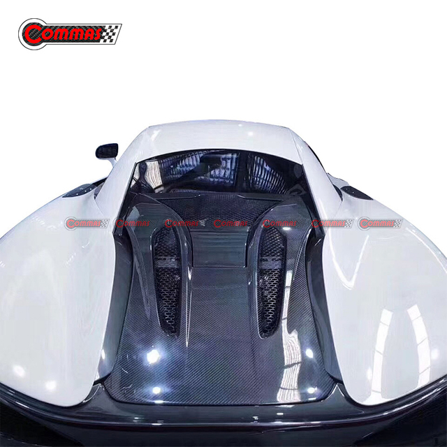 OEM ฝาครอบเครื่องยนต์ฝาท้ายคาร์บอนไฟเบอร์สำหรับ Mclaren 540c 570s