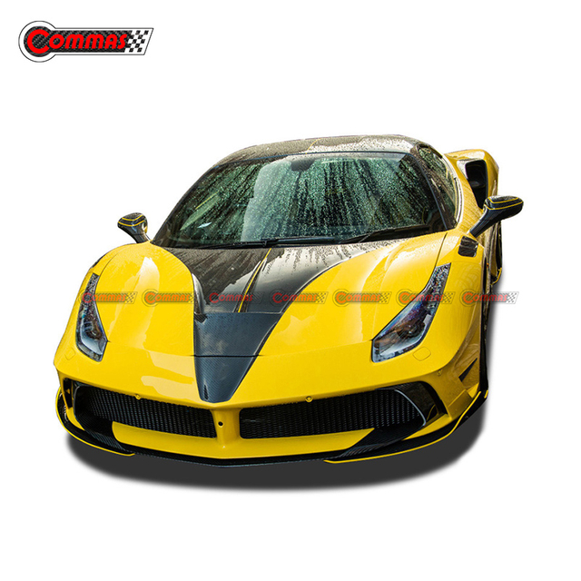 ชุดร่างกายไฟเบอร์กลาสคาร์บอนไฟเบอร์สไตล์ Mansory สำหรับ Ferrari 488