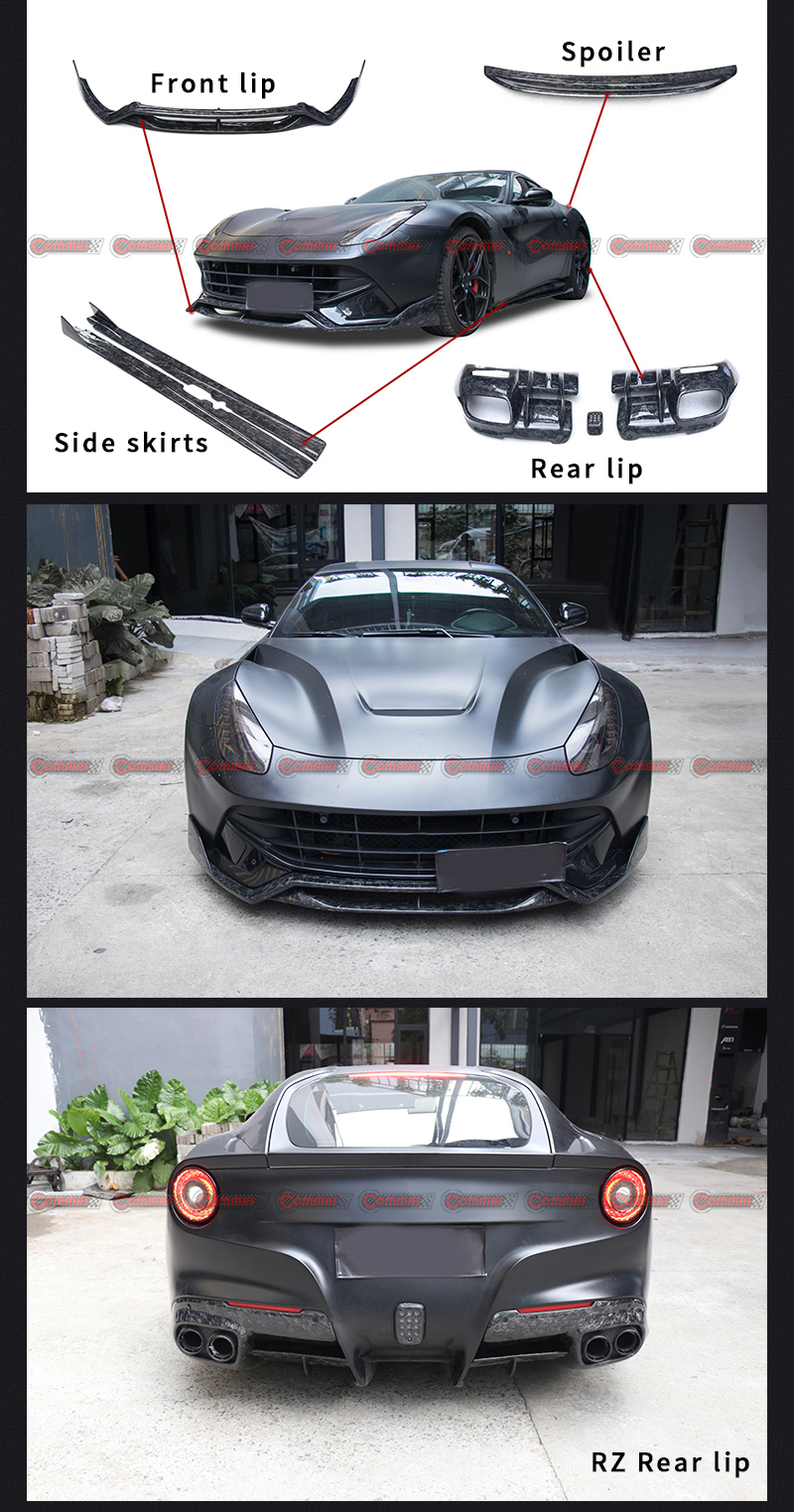 ชุดแต่งรอบคันคาร์บอนไฟเบอร์สไตล์ DMC สำหรับ Ferrari F12
