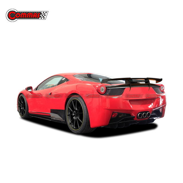 สปอยเลอร์หลัง Carbon Fiber สไตล์ Mansory สำหรับ Ferrari 458