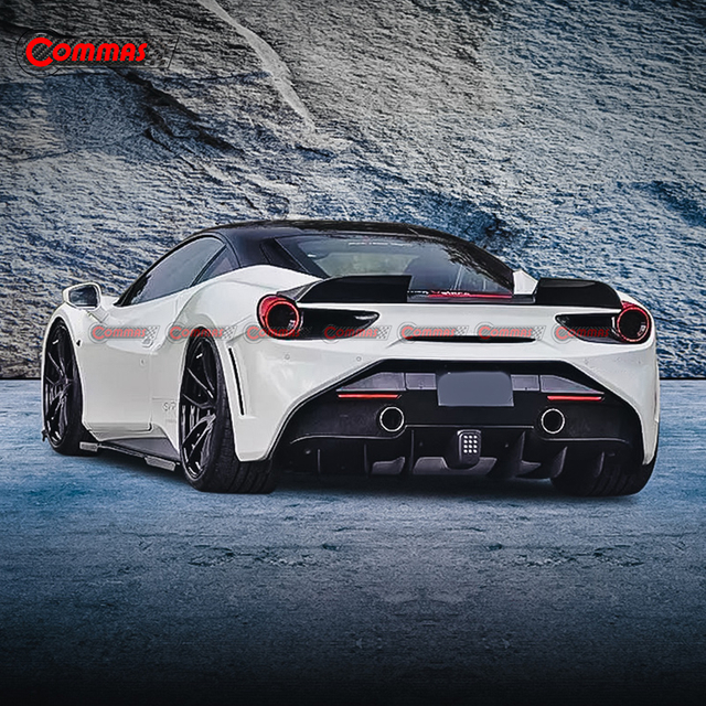 สปอยเลอร์หลังคาร์บอนไฟเบอร์สไตล์ SVR สำหรับ Ferrari 488