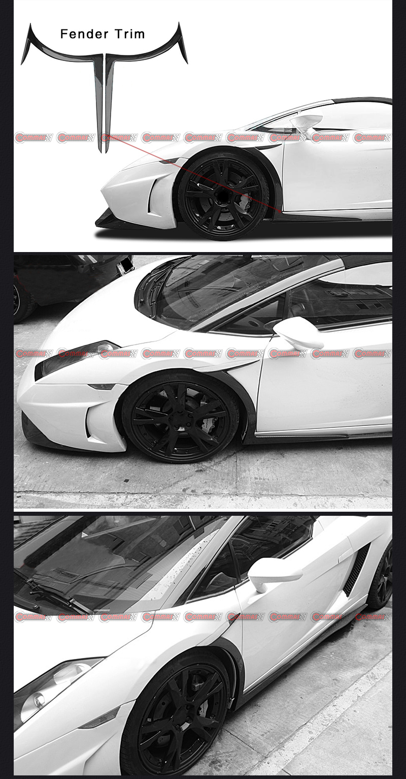 คิ้วบังโคลนหน้า lambroghini gallardo