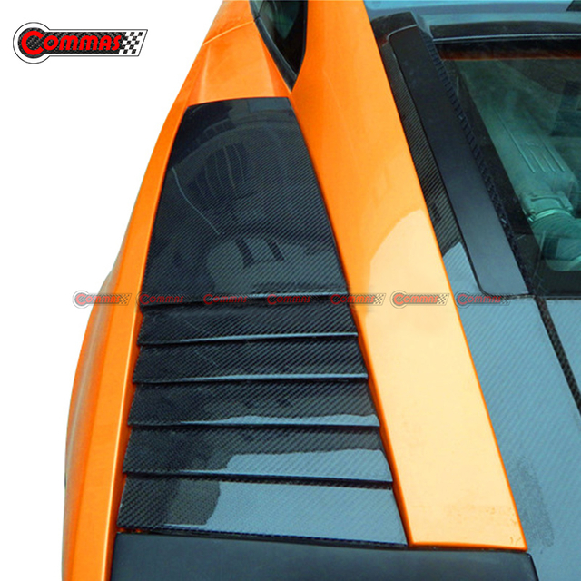 OEM สไตล์คาร์บอนไฟเบอร์เครื่องยนต์ช่องระบายอากาศด้านข้างสำหรับ Lambroghini Gallardo LP550 LP560 LP570