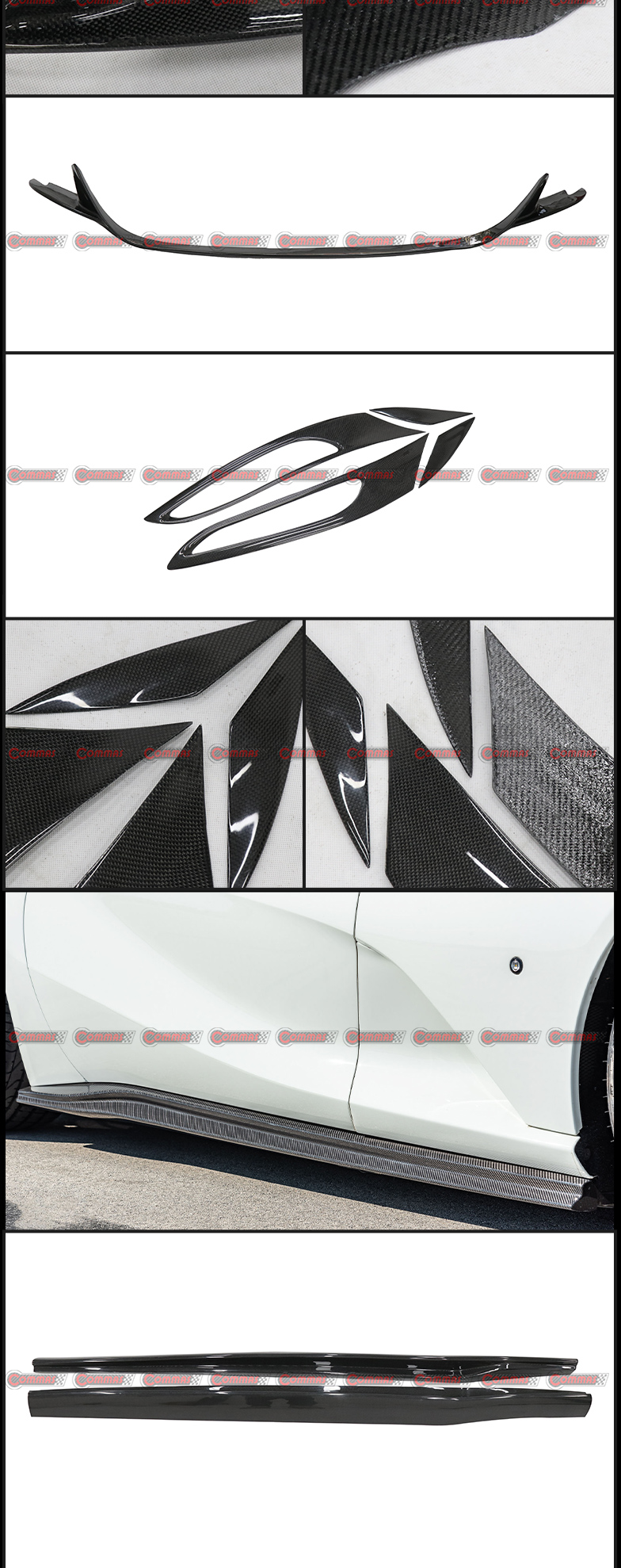 ชุดตัวคาร์บอนไฟเบอร์แห้งสไตล์ Novitec สำหรับ Ferrari 812