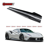 สเกิร์ตข้าง Carbon Fiber สไตล์ Vorsteiner สำหรับ Ferrari 488