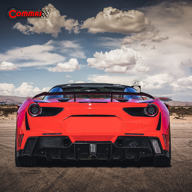 Novitec Ross Style สปอยเลอร์หลังคาร์บอนไฟเบอร์สำหรับ Ferrari 488 GTB