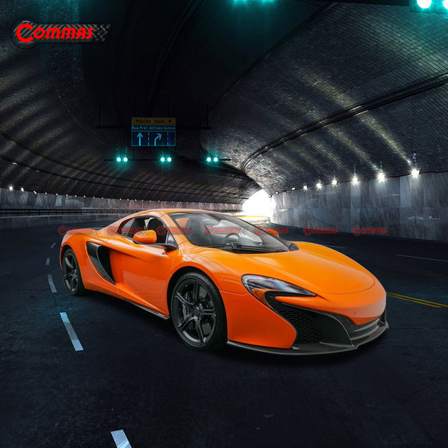 สเกิร์ตข้าง Carbon Fiber ทรง OEM สำหรับ Mclaren 650S