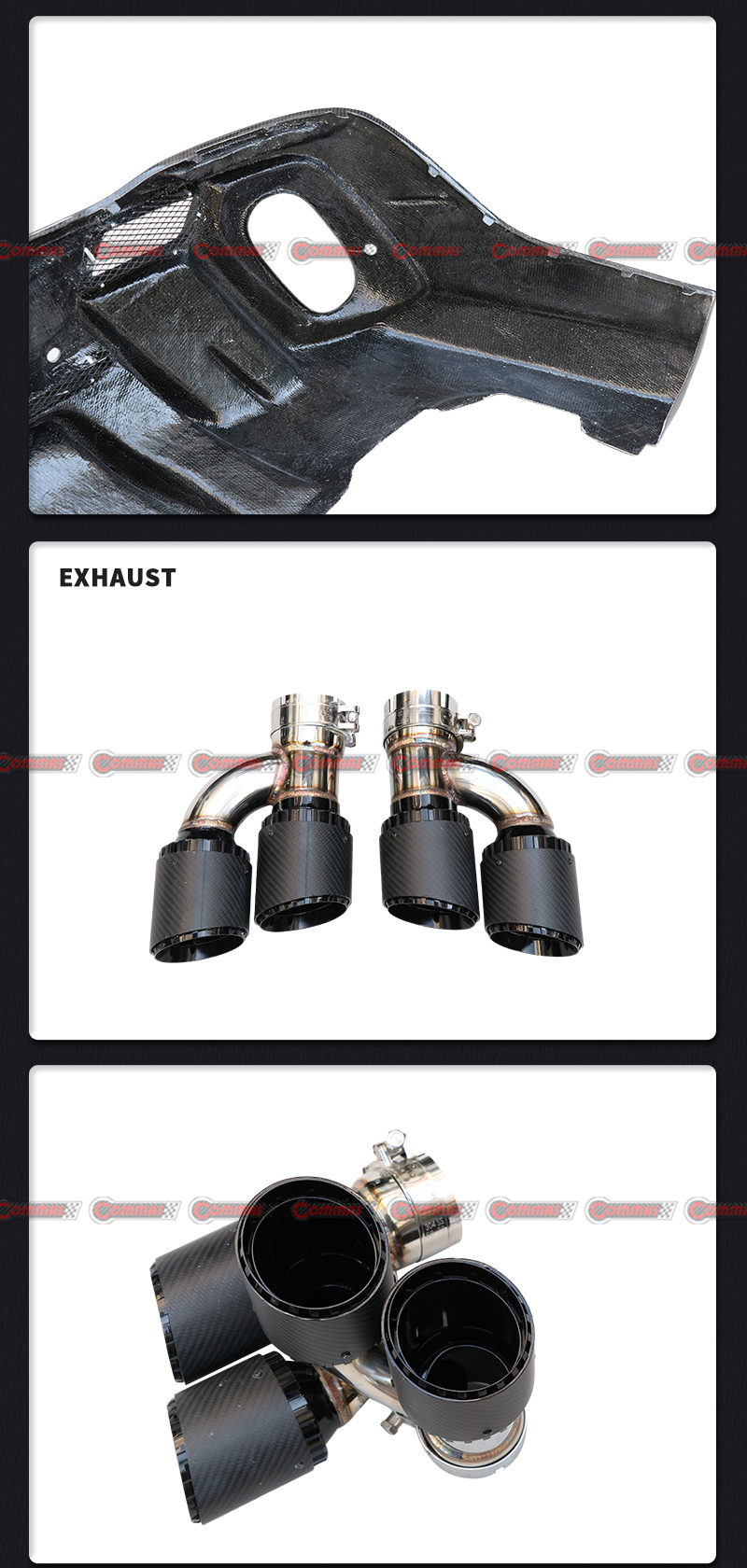 ดิฟฟิวเซอร์หลัง mercedes benz gle larte