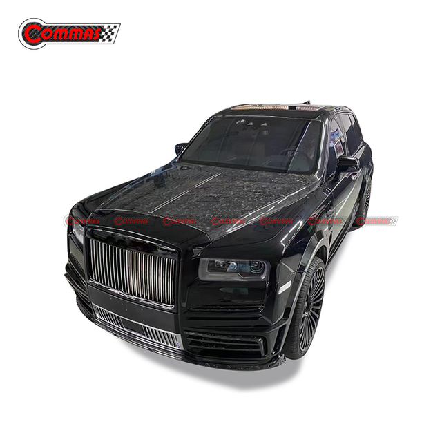 ฝาครอบเครื่องดูดควันเครื่องยนต์คาร์บอนไฟเบอร์สไตล์ Mansory สำหรับ Rolls Royce Cullinan