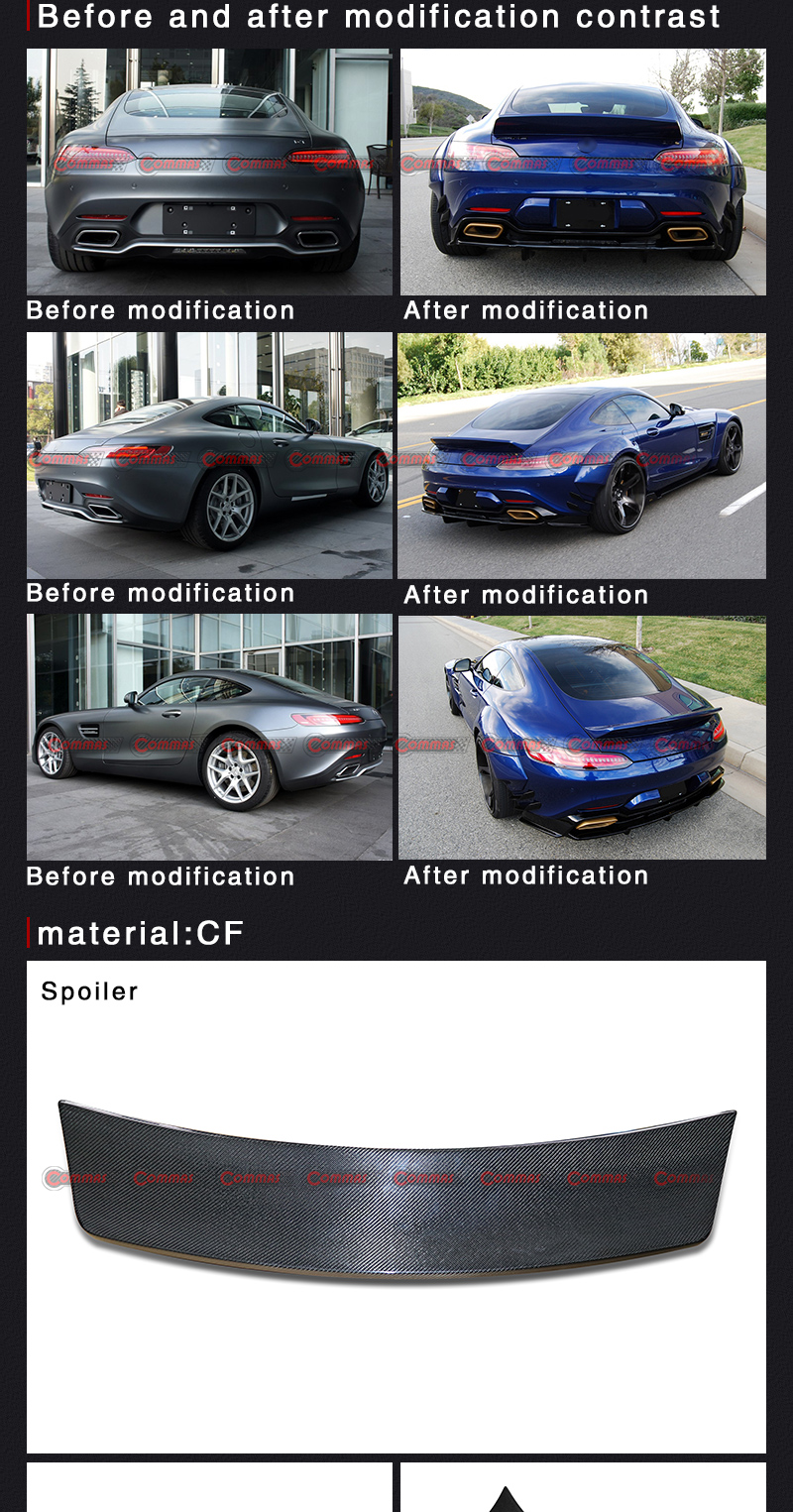 สปอยเลอร์หลังทรง pd รถเบนซ์ amg gt