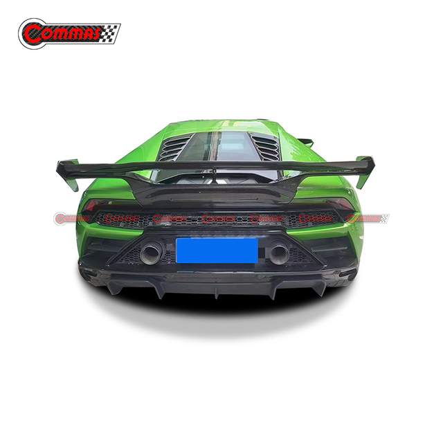 อัพเกรดเป็นปีกสปอยเลอร์หลังคาร์บอนไฟเบอร์สไตล์ Vorsteiner สำหรับ Lamborghini Huracan Evo Lp610
