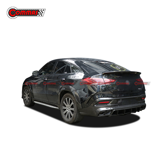 Topcar สไตล์คาร์บอนไฟเบอร์ด้านหลัง Diffuser Lip สำหรับ Mercedes Benz GLE Coupe C167