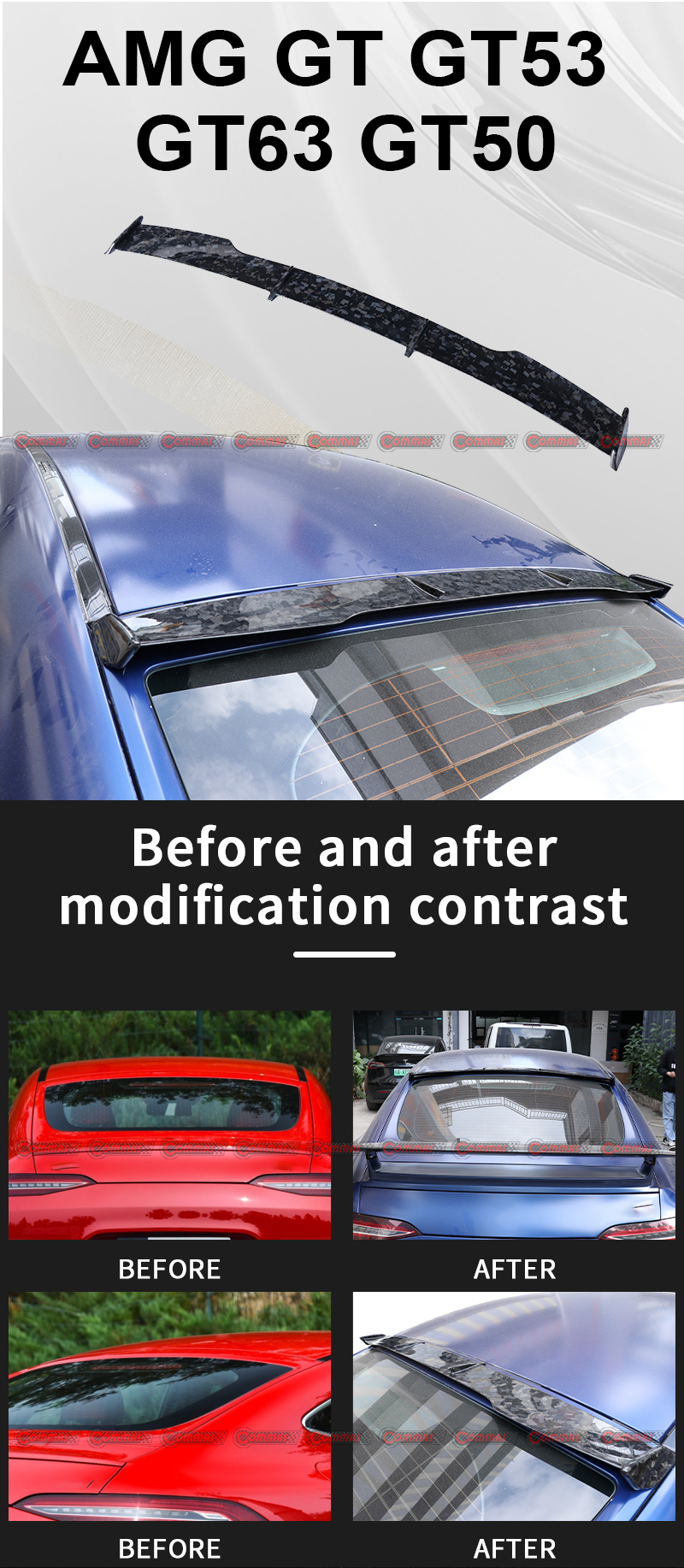 หลังคาปีกรถ Mercedes benz amg gt