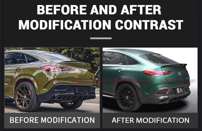 ดิฟฟิวเซอร์หลังtopcarสำหรับmercedes benz gle