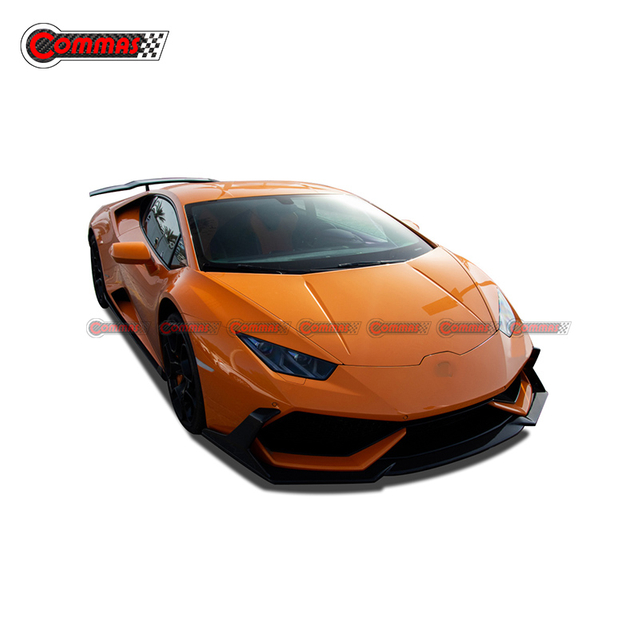 DMC Style Carbon Fiber Front Lip Splitter สำหรับ Lambroghini Huracan LP610