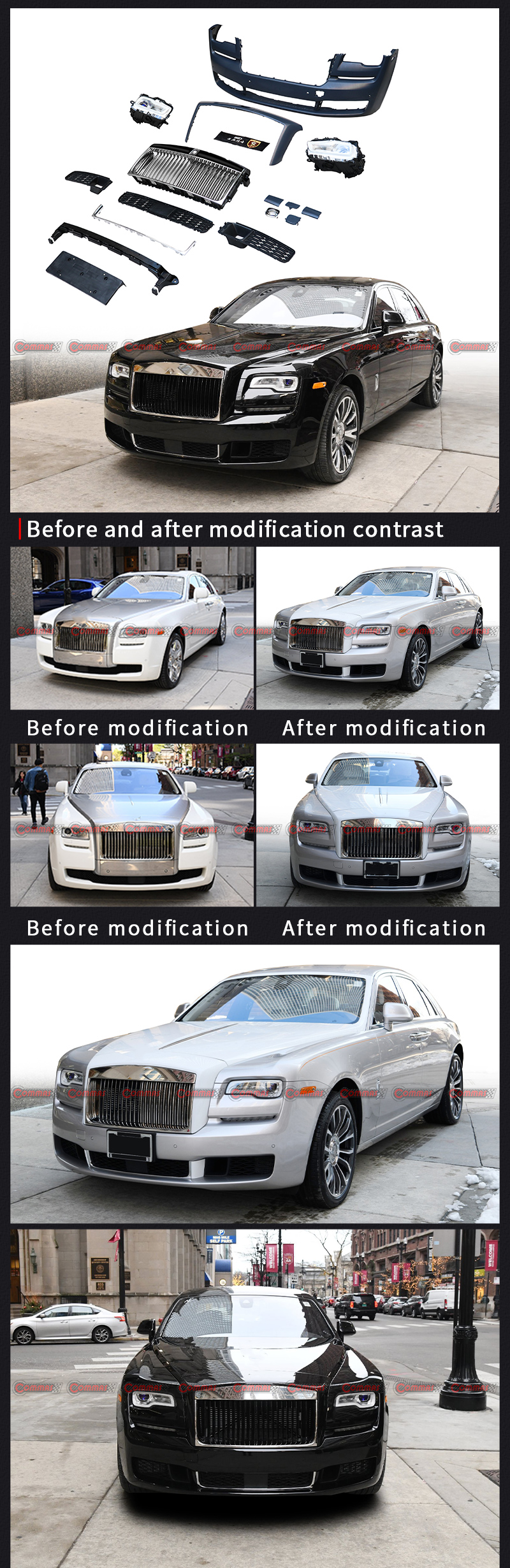 ชุดแต่ง Rolls Royce Ghost Old สู่ New New