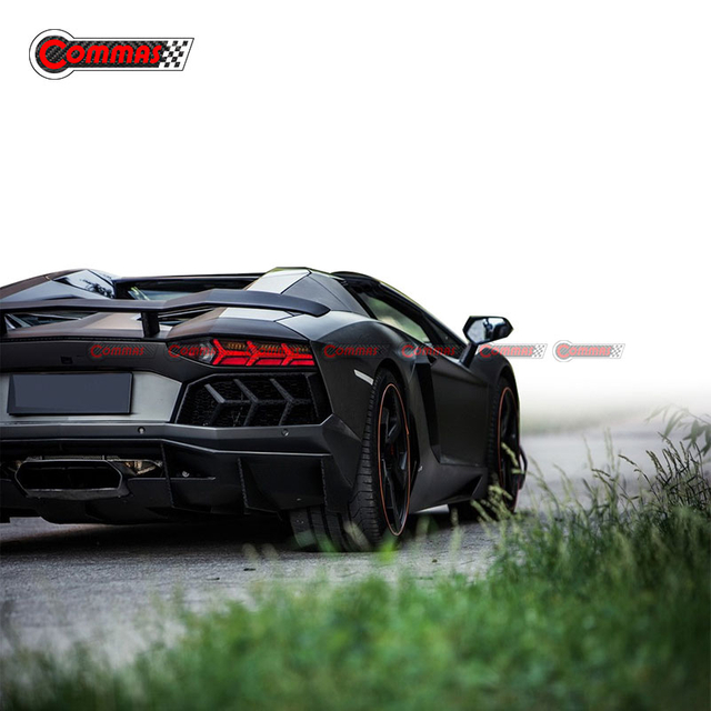  Revozport สไตล์คาร์บอนไฟเบอร์ด้านหลังสปอยเลอร์ปีกสำหรับ Lamborghini Aventador Lp700