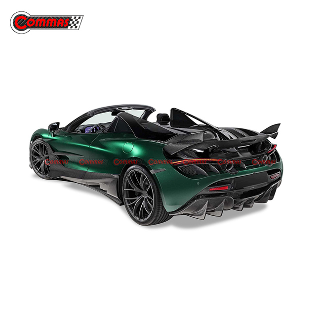 Topcar Style Carbon Fiber Rear Air Outtake Grill Cover สำหรับ Mclaren 720S
