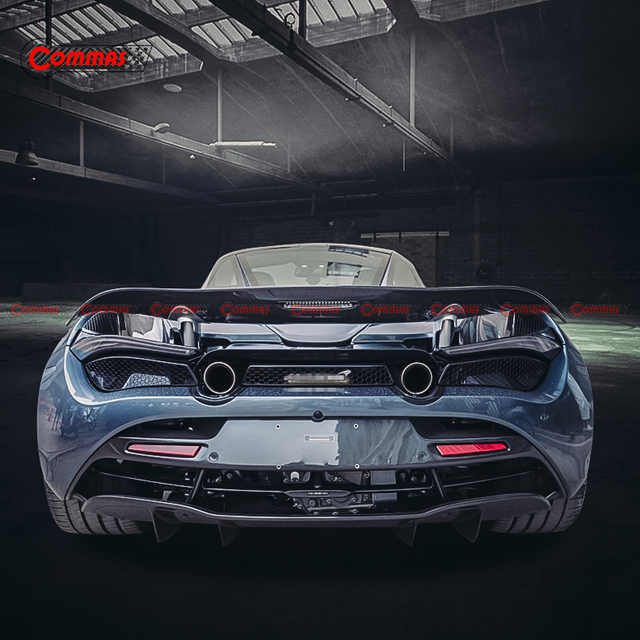 OEM สไตล์คาร์บอนไฟเบอร์ด้านหลัง Ducktail สปอยเลอร์ปีกสำหรับ Mclaren 720S