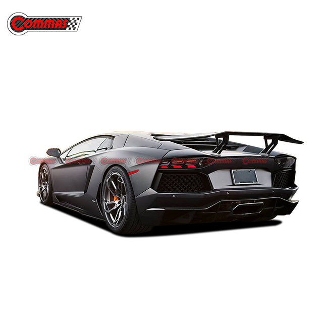Pur Style Carbon Fiber Rear Racing Spoiler Wing สำหรับ Lamborghini Aventador