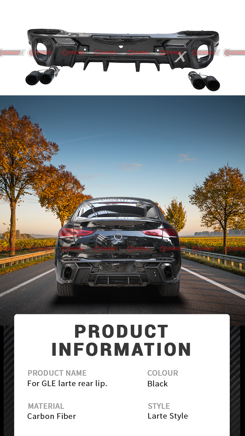 ดิฟฟิวเซอร์หลัง mercedes benz gle larte