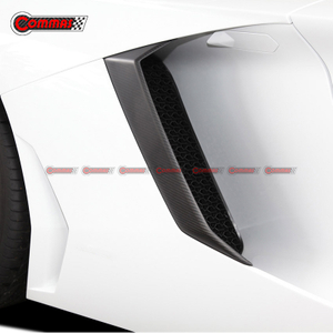 Oem สไตล์คาร์บอนไฟเบอร์รถด้านหลัง Fender Vents สำหรับ Lamborghini Aventador Lp700 