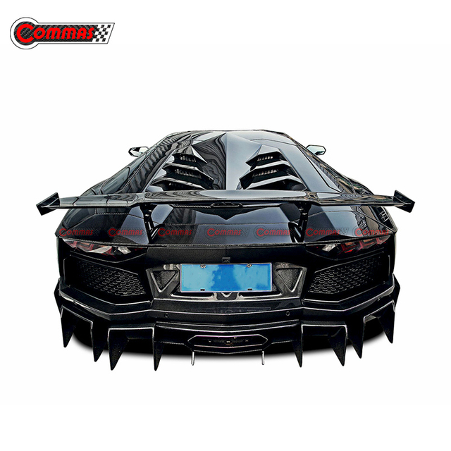 DMC สไตล์คาร์บอนไฟเบอร์ LP700 ด้านหลังสปอยเลอร์ปีกคู่สำหรับ Lamborghini Aventador