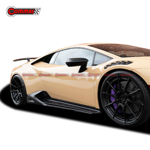 Lamborghini Huracan อัพเกรดสมรรถนะเป็นสเกิร์ตข้างคาร์บอนไฟเบอร์สไตล์ Vorsteiner