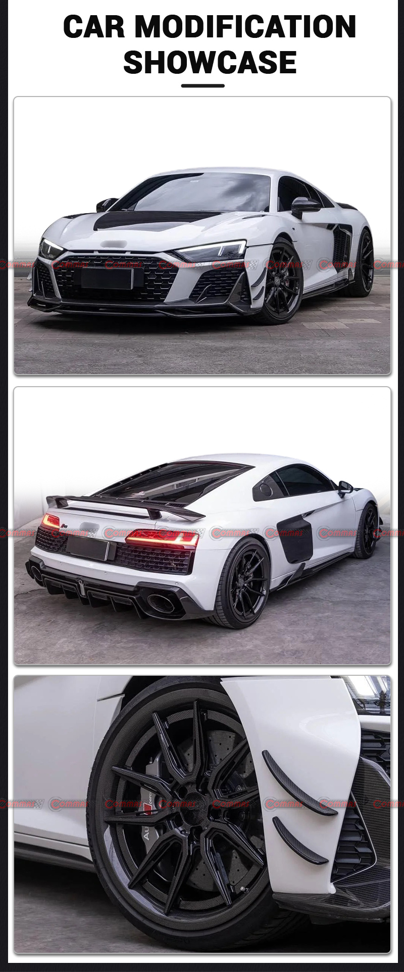 ชุดแต่ง Audi R8 คาร์บอนไฟเบอร์
