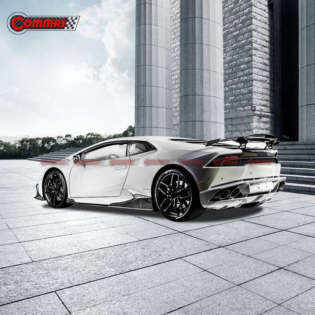 สเกิร์ตข้าง Carbon Fiber สไตล์ Md สำหรับ Lambroghini Huracan LP610 LP580