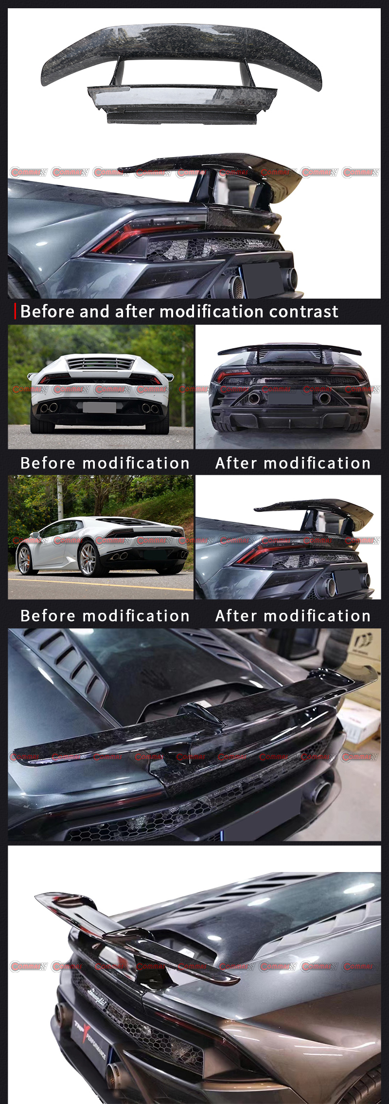 แลมโบรกีนี ฮูราแคน แอลพี 610 เพอร์ฟอร์แมนเต้ ปีกหลัง